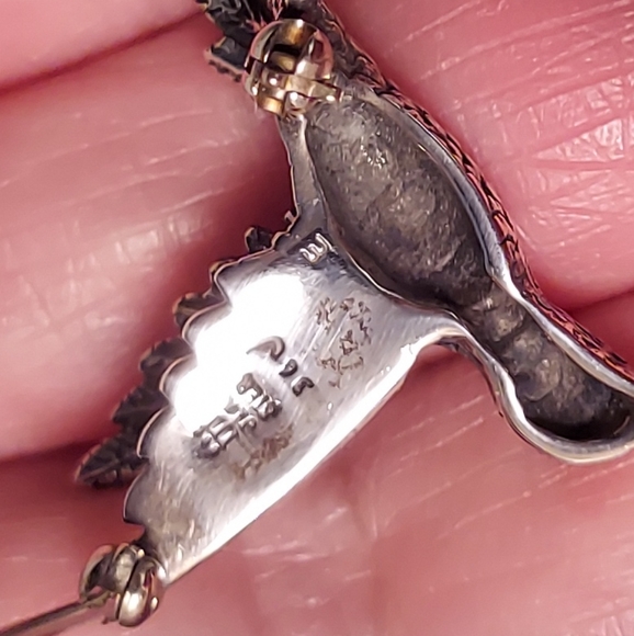 RETIRED James Avery Vintage Sterling Hummingbird pin - Picture 4 of 4